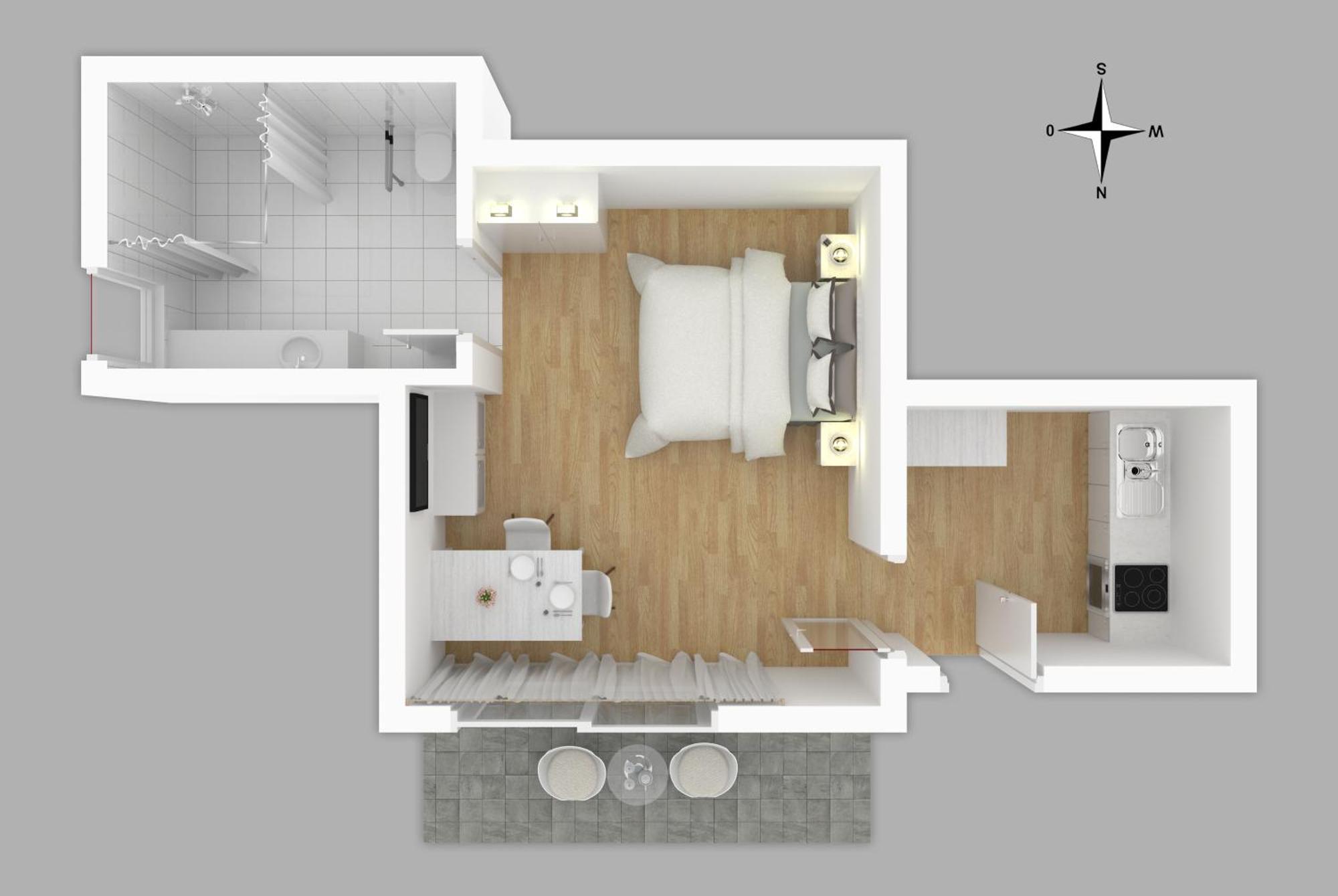 Moderne Neue Apartments Zum Wohlfuehlen Im Boardinghouse Bed & Butter Hasbergen Eksteriør bilde